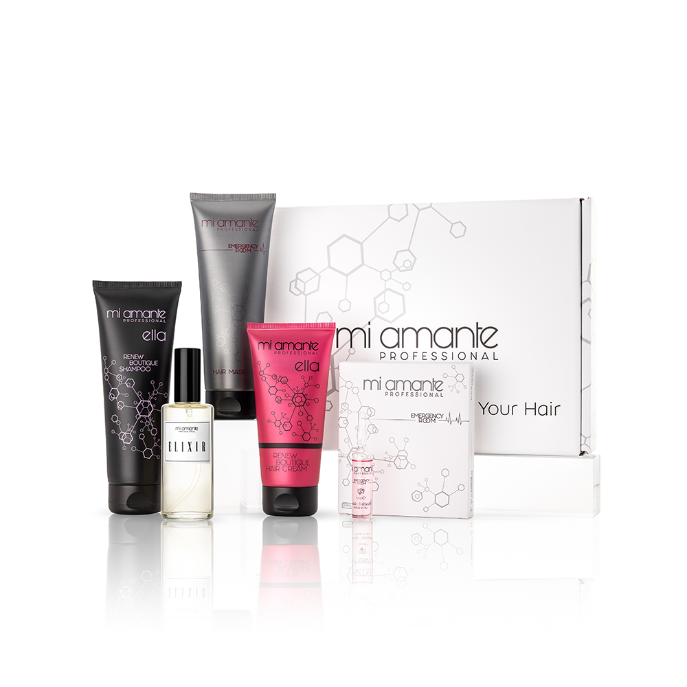 Teljes helyreállító hajápoló terápia készlet és Elixir Mi Amante