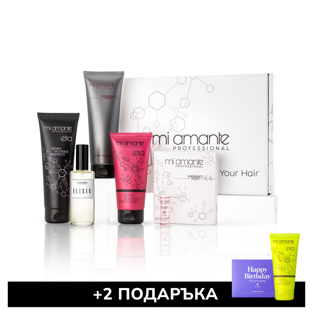 Teljes helyreállító hajápoló terápia készlet és Elixir Mi Amante